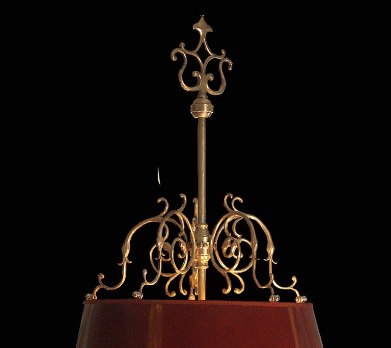 Original 20th Century Bouillon Silver plated Table Lamp 1920 