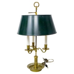 Bouillote Lamp with Green Shade