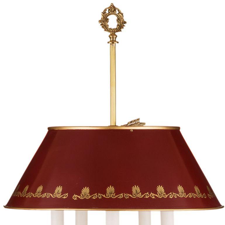 Bouillotte à six lumières avec cadre en bronze Neuf - En vente à Firenze, FI