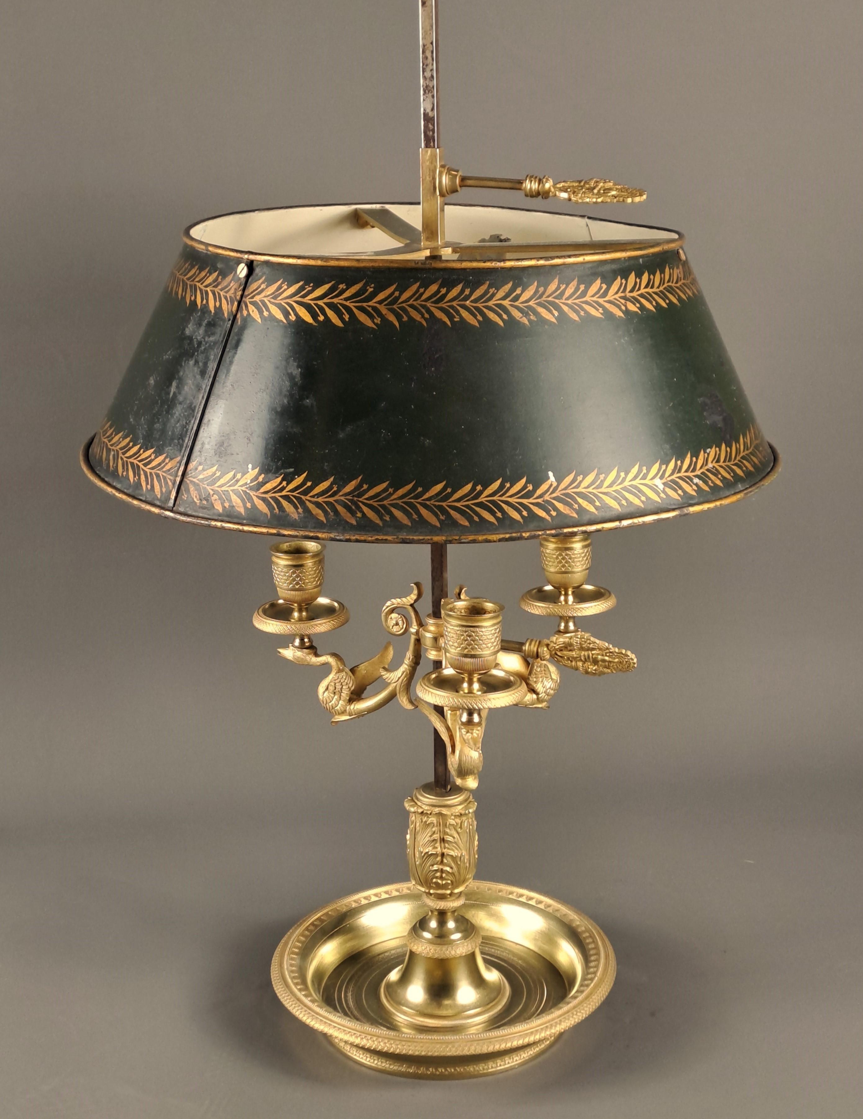 French Bouillotte Lamp Empire Period For Sale