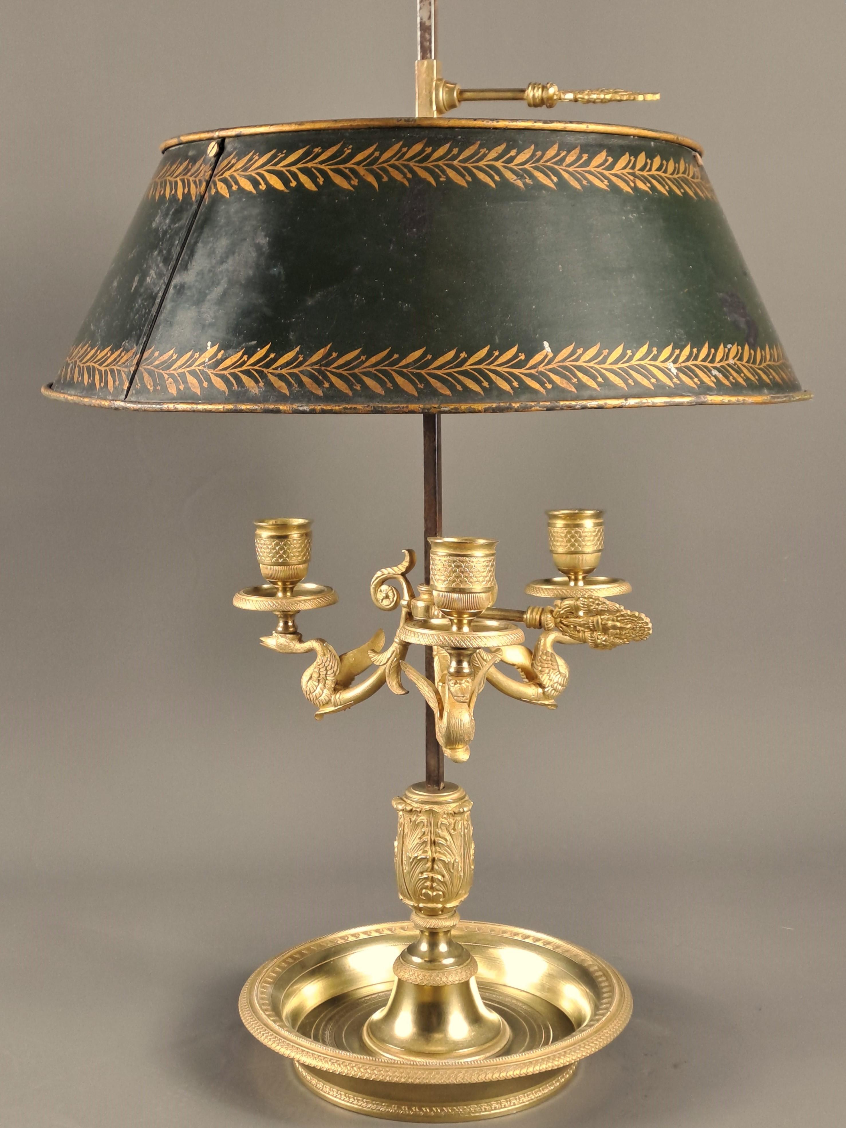 Bouillotte Lamp Empire Period For Sale 2