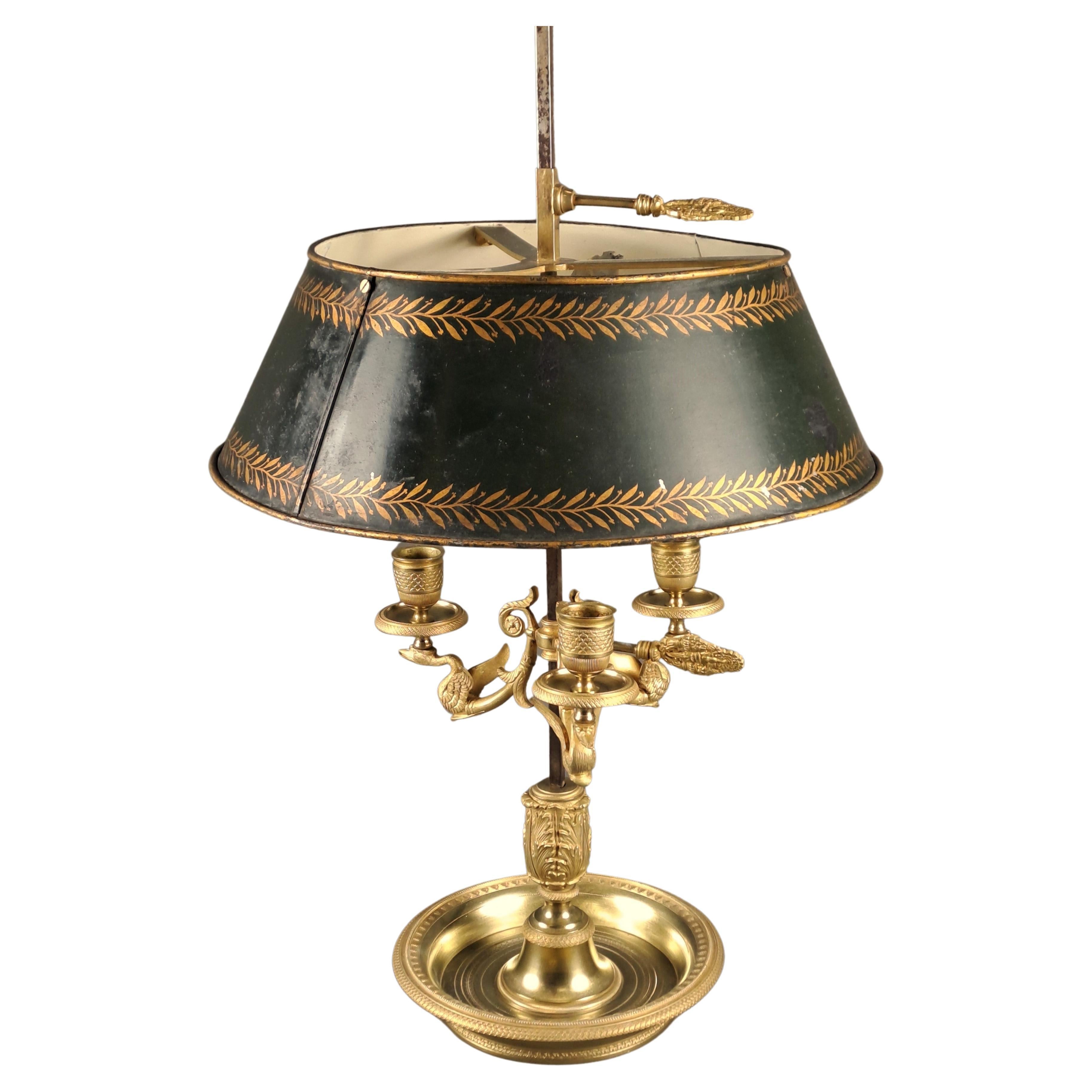 Bouillotte Lamp Empire Period For Sale