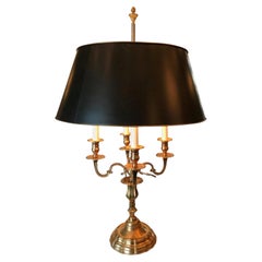 Bouillotte-Beistelltischlampe Mood Light, vergoldete Bronze, Antiquitätenhändler, Los Angeles, CA
