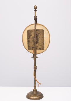 bouillotte style Table lamp Antique Gold color 1960s France .