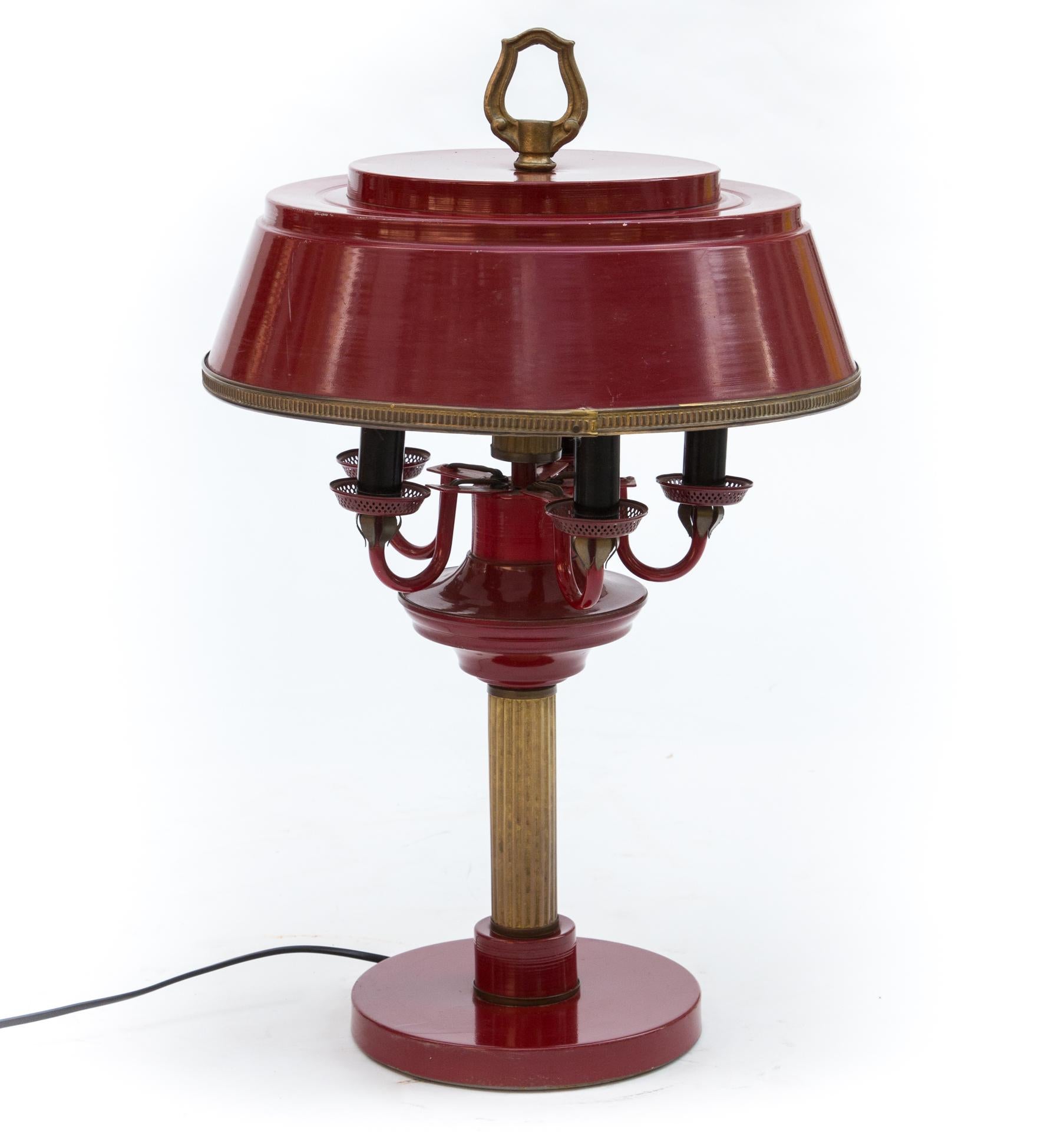 brass bouillotte table lamp