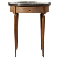 Bouillotte Table With Marble Top, France, 19th Century