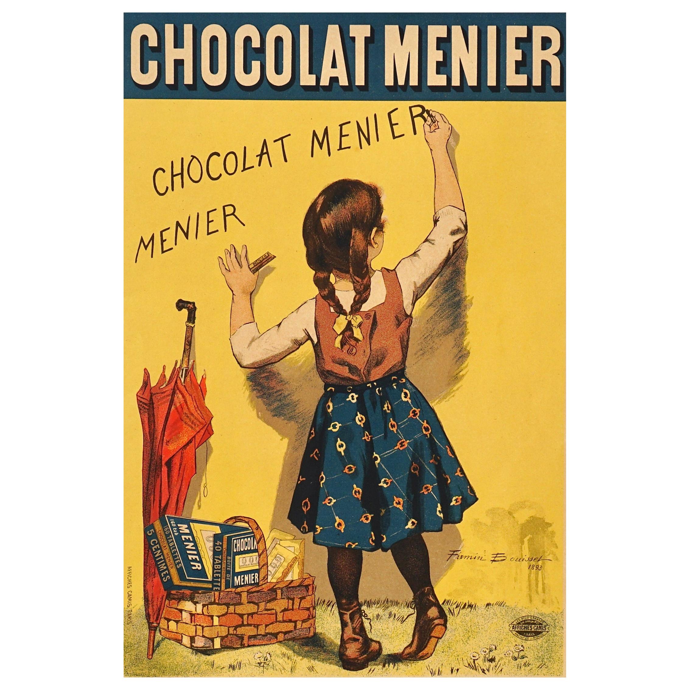 Bouisset “Chocolat Meier” Original Art Nouveau Poster, 1895