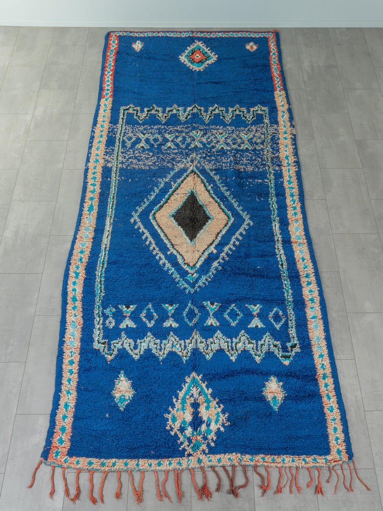 Boujad Berber Rug 100 Wool Handmade 1980s For Sale at 1stDibs