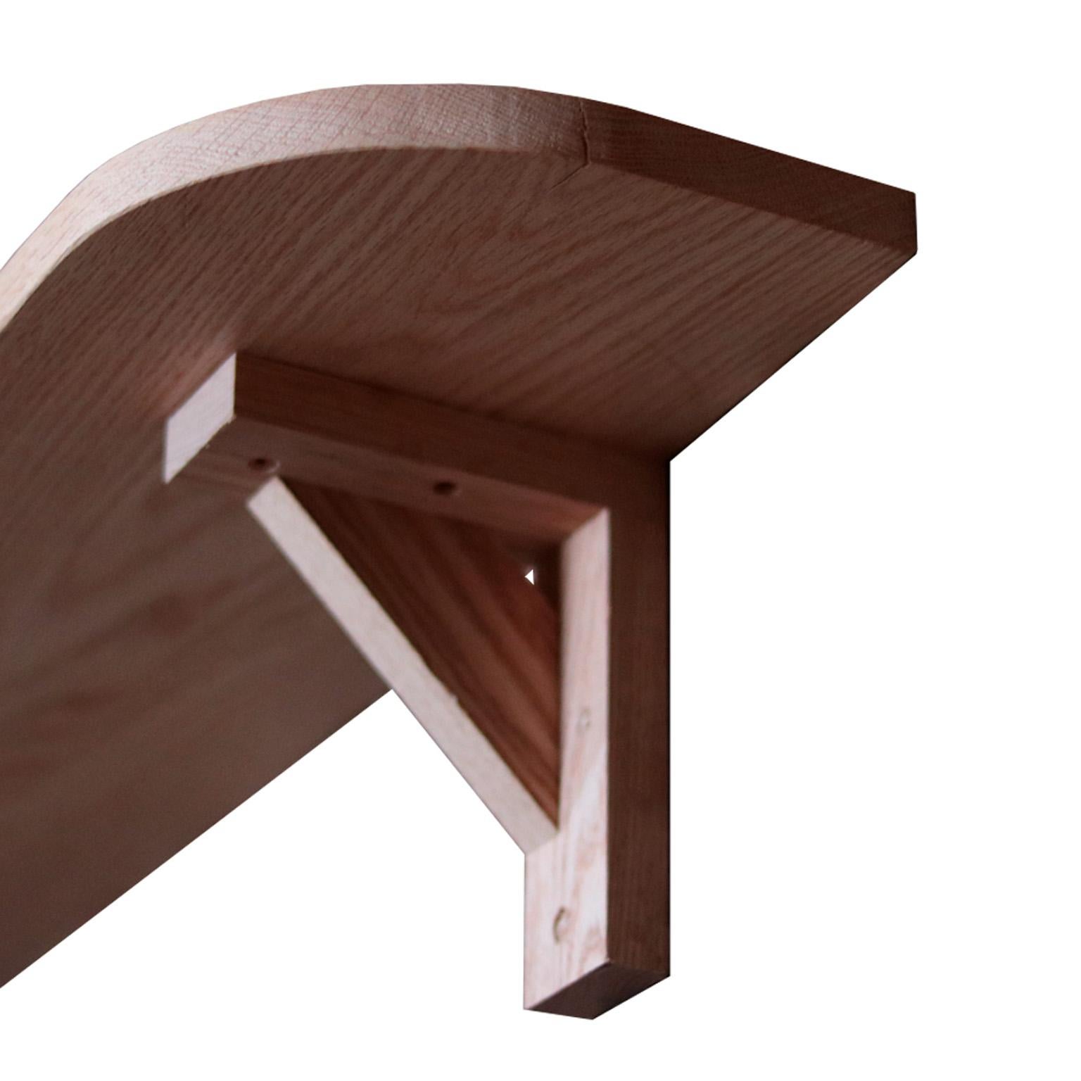 Modern Boulangerie Solid Oak Shelf For Sale