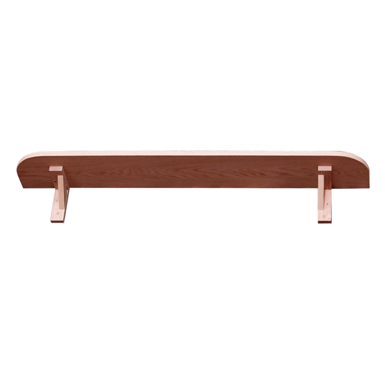 Hand-Crafted Boulangerie Solid Oak Shelf For Sale