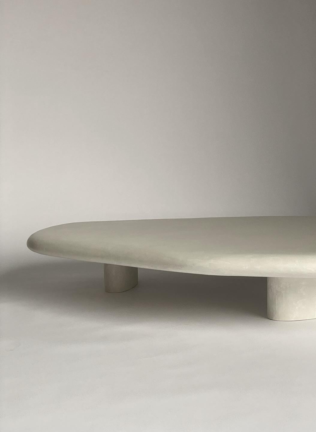 German BOULDER - coffee table in plaster, handcrafted in Berlin by DEGLAN For Sale