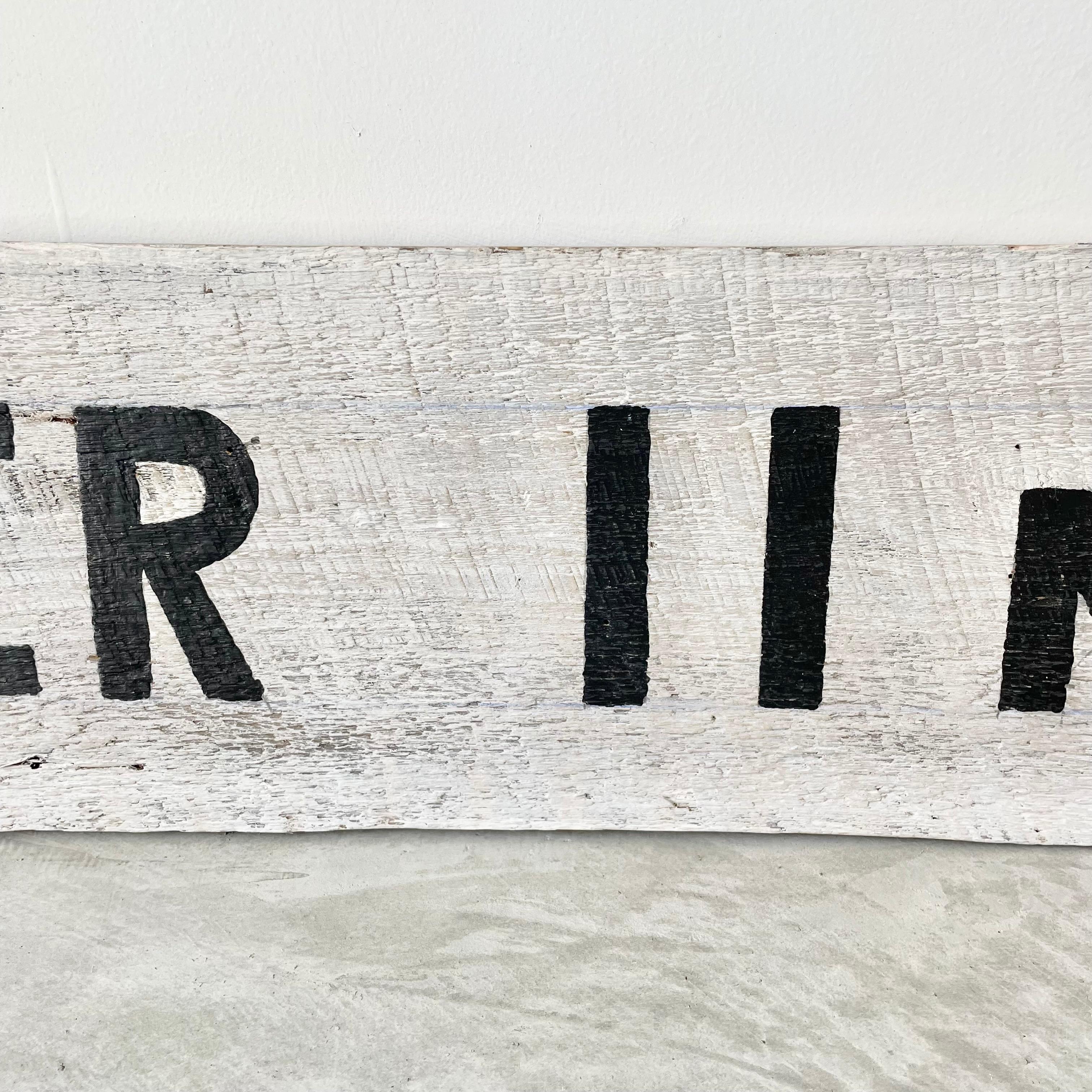 'Boulder' Colorado Hand Painted Wood Road Sign In Good Condition For Sale In Los Angeles, CA