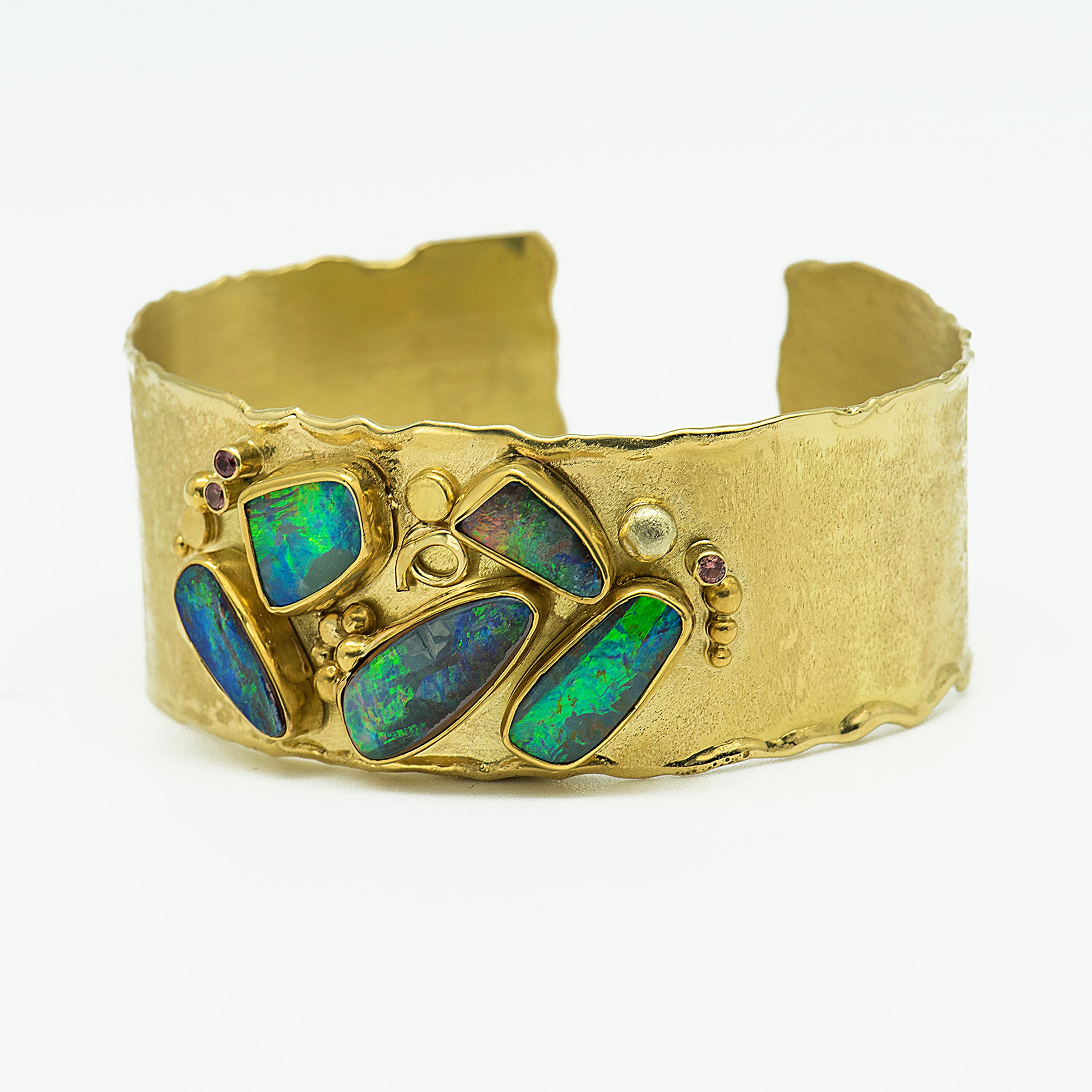 opal and sapphire bracelet