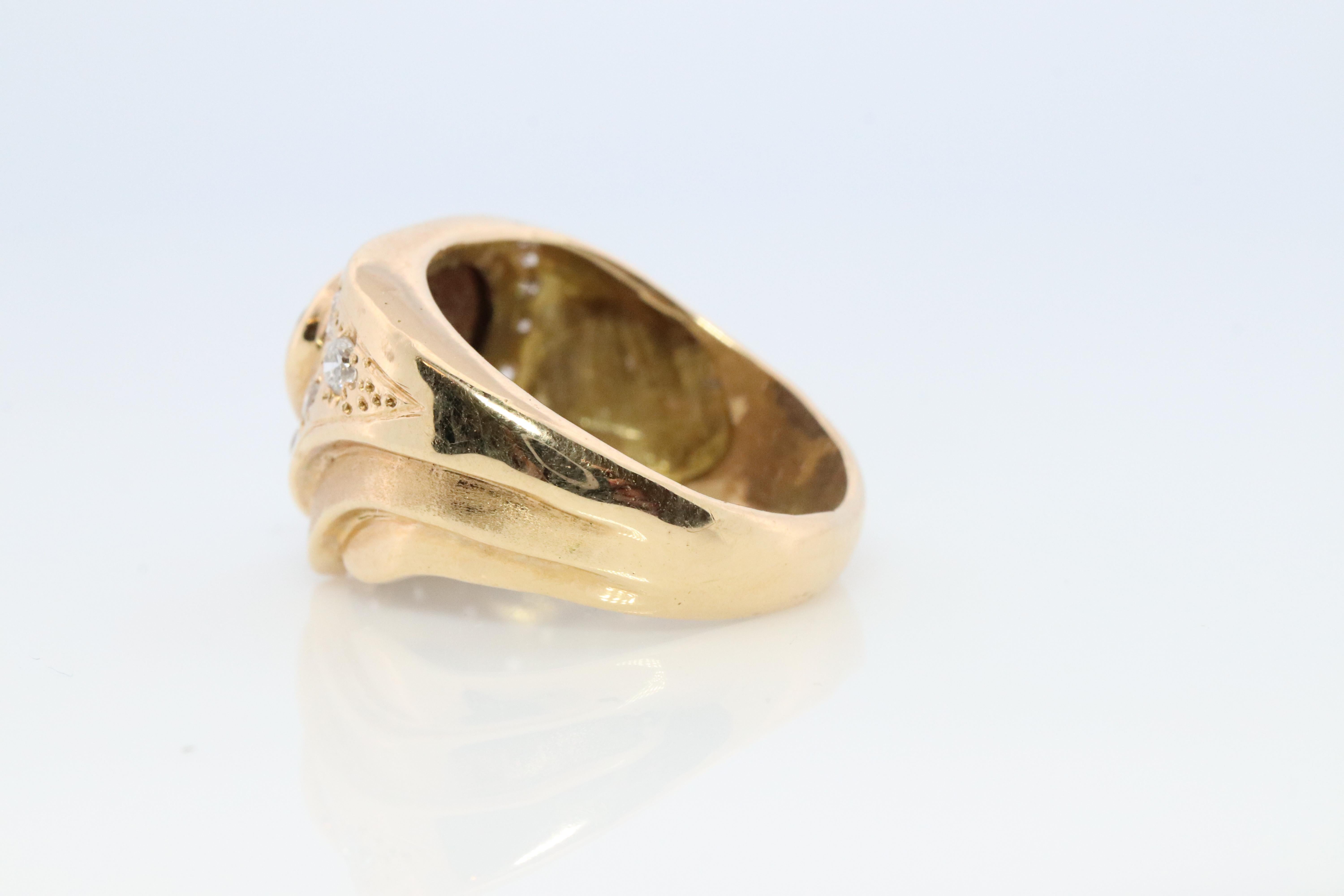 Bague Boulder Opal Diamond. Bague en or 18k sertie d'opales véritables et de diamants. en vente 2