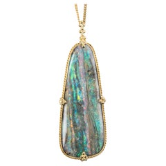Boulder Opal Forest Necklace