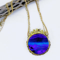 Boulder Opal Necklace Diamonds 22k 18k 14k “Skinny Dipping”
