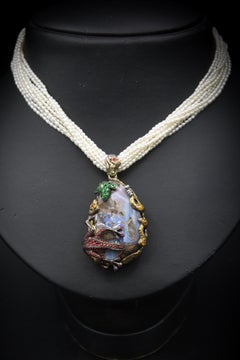 Boulder-Opal pendent