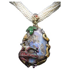 Boulder-Opal pendent