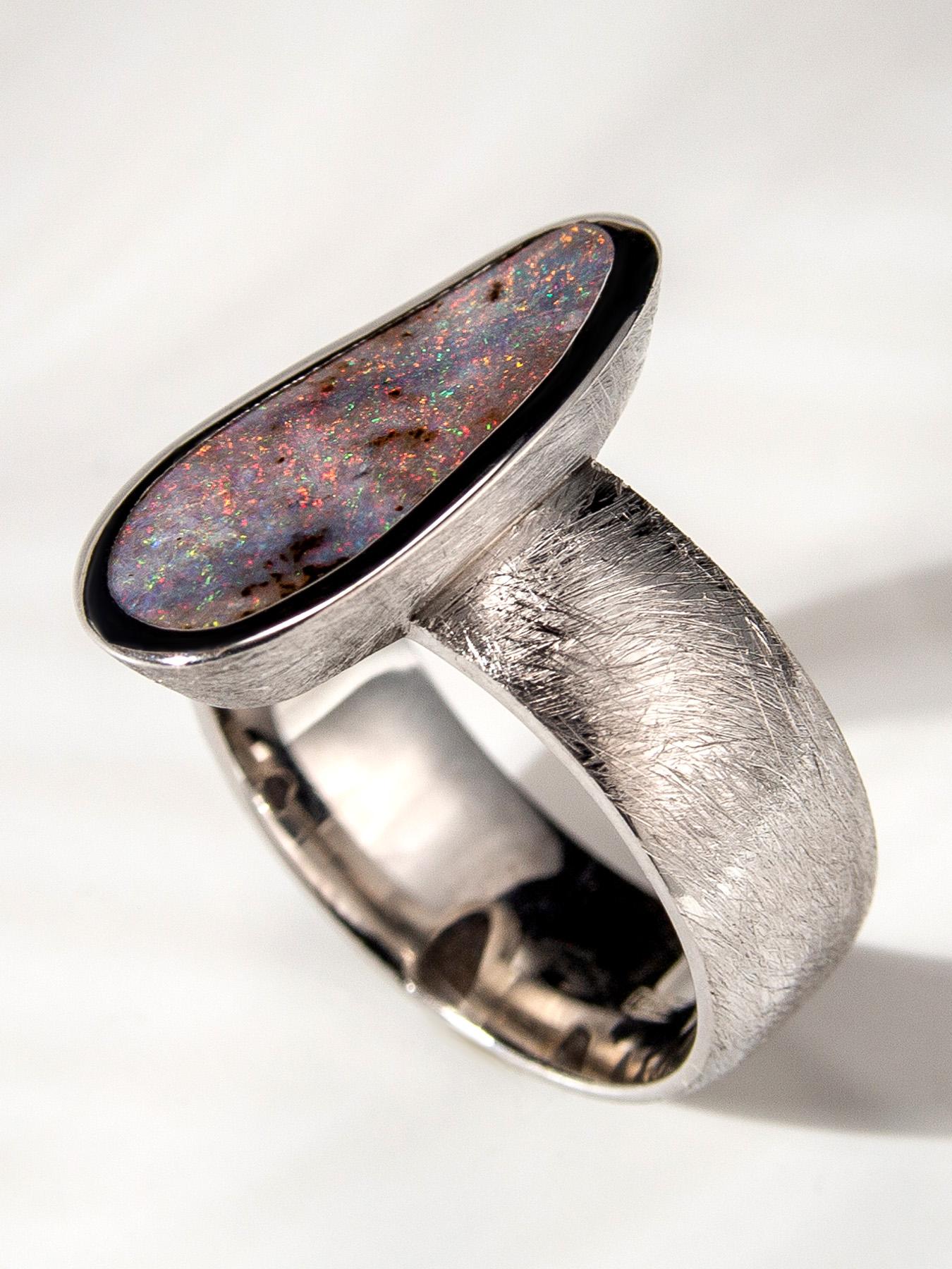 opal dust ring