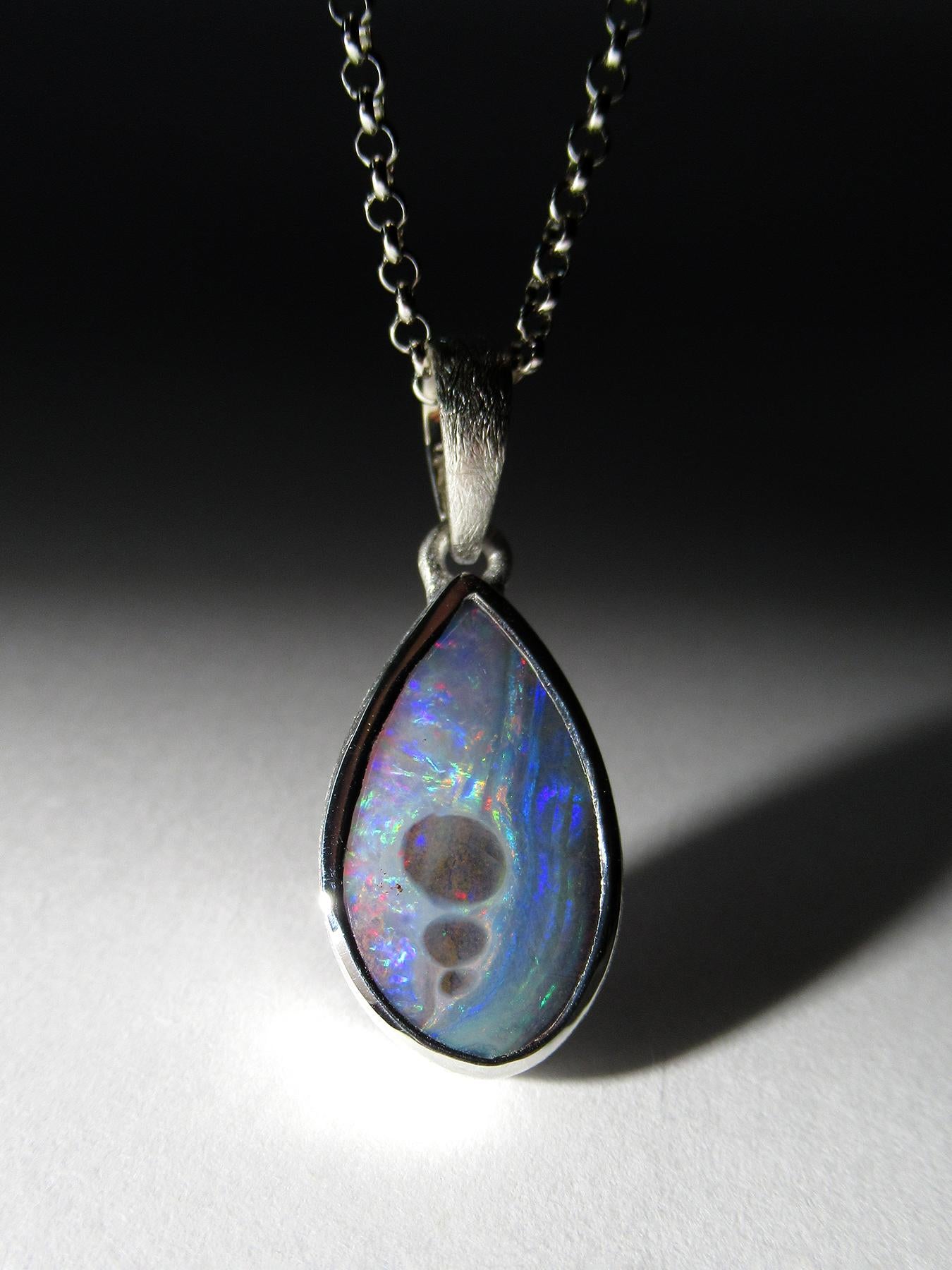Collana in argento Boulder Opal in vendita 2