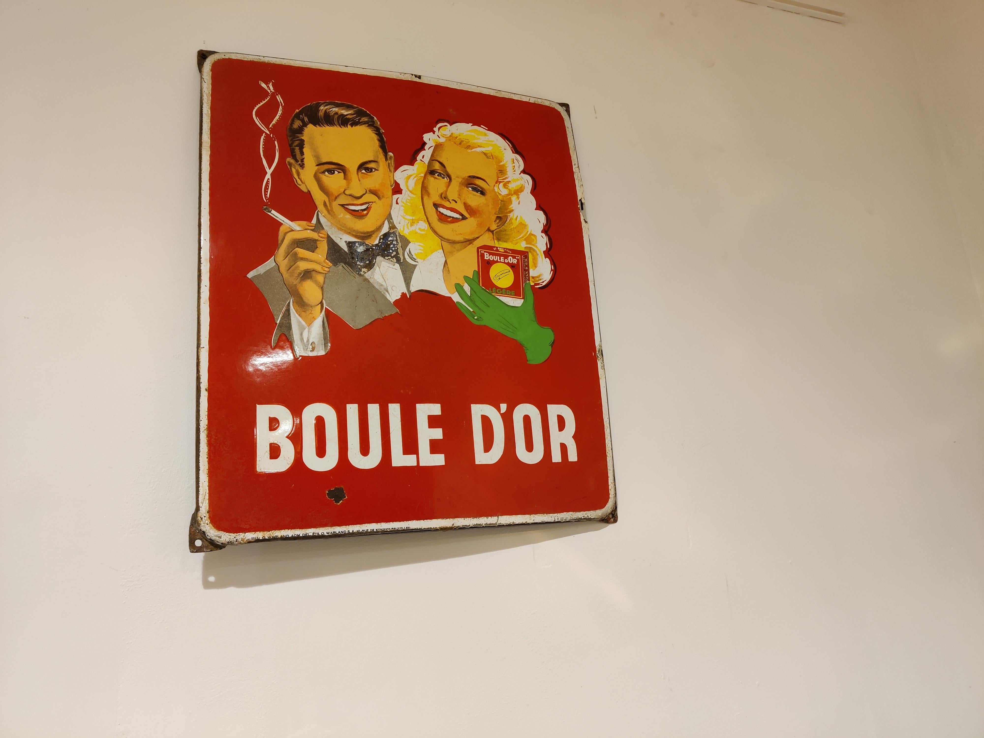 enamel vintage signs