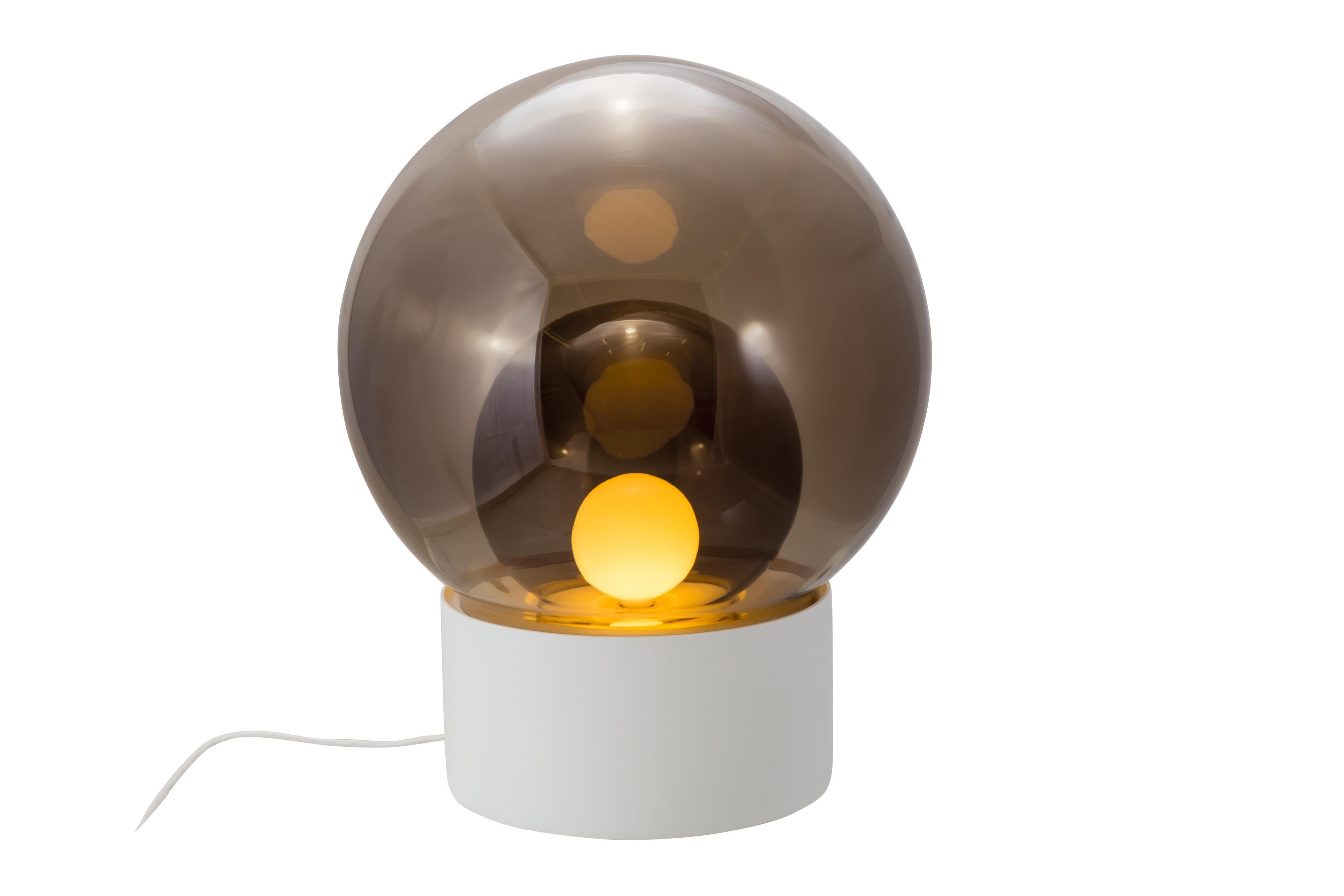 Boule Medium Transparent Opal White Floor Lamp by Pulpo 4
