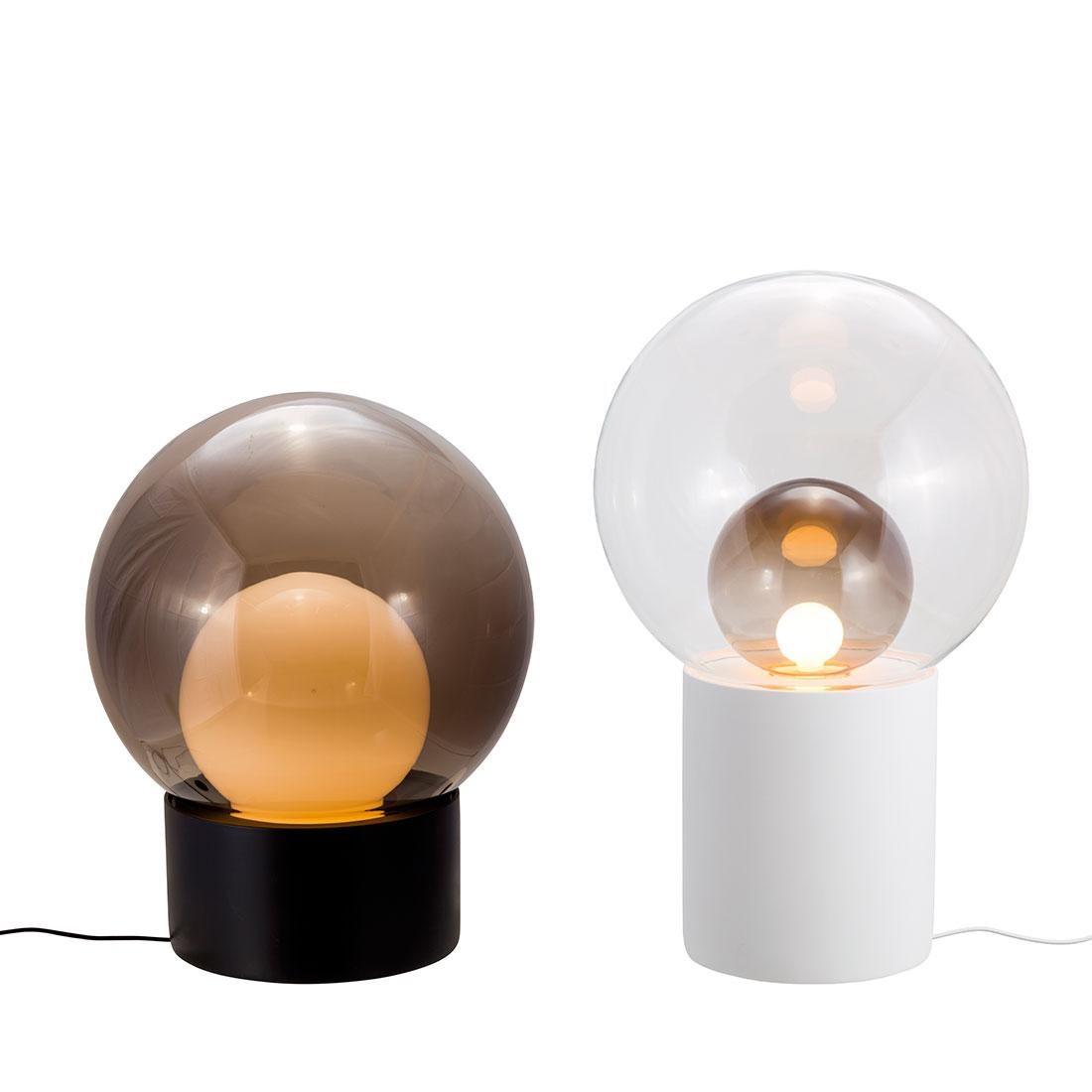 Boule, Table Light, Small, Transparent, European, Black, Minimal, 21st Century In New Condition For Sale In Weil am Rhein, DE