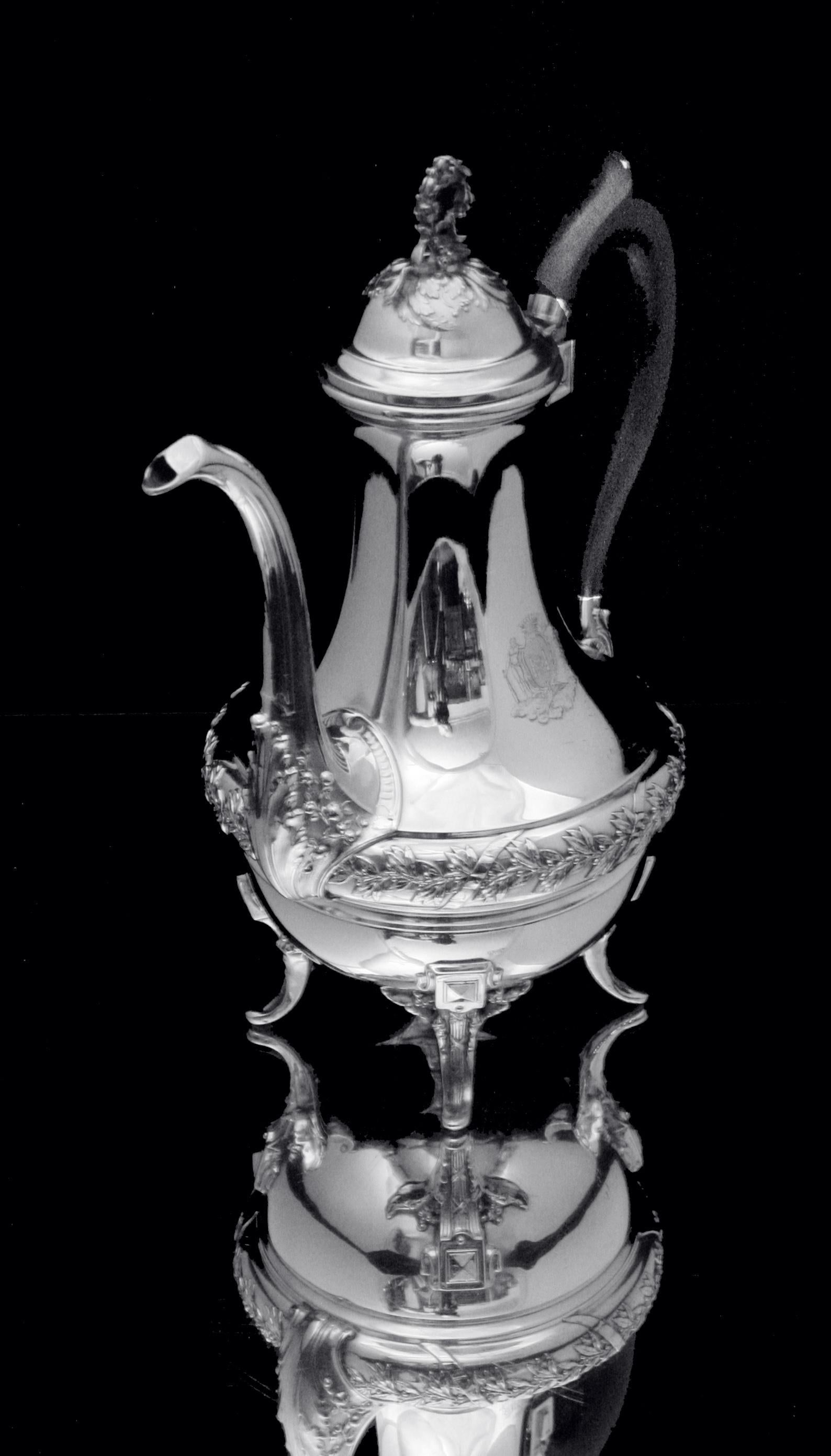 Boulenger - 8pc. Louis XVI, Silver Tea Set - Museum Quality ! In Excellent Condition For Sale In Wilmington, DE