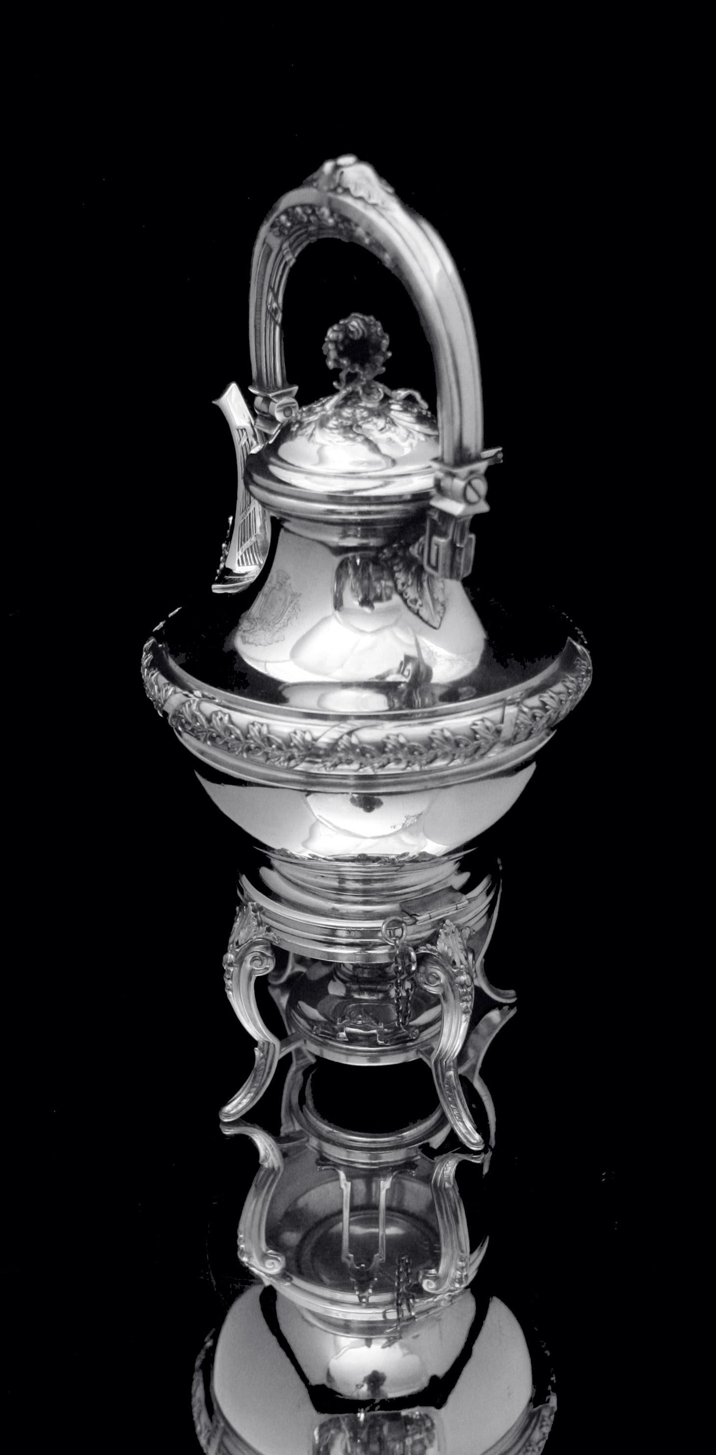 Boulenger - 8pc. Louis XVI, Silver Tea Set - Museum Quality ! For Sale 3
