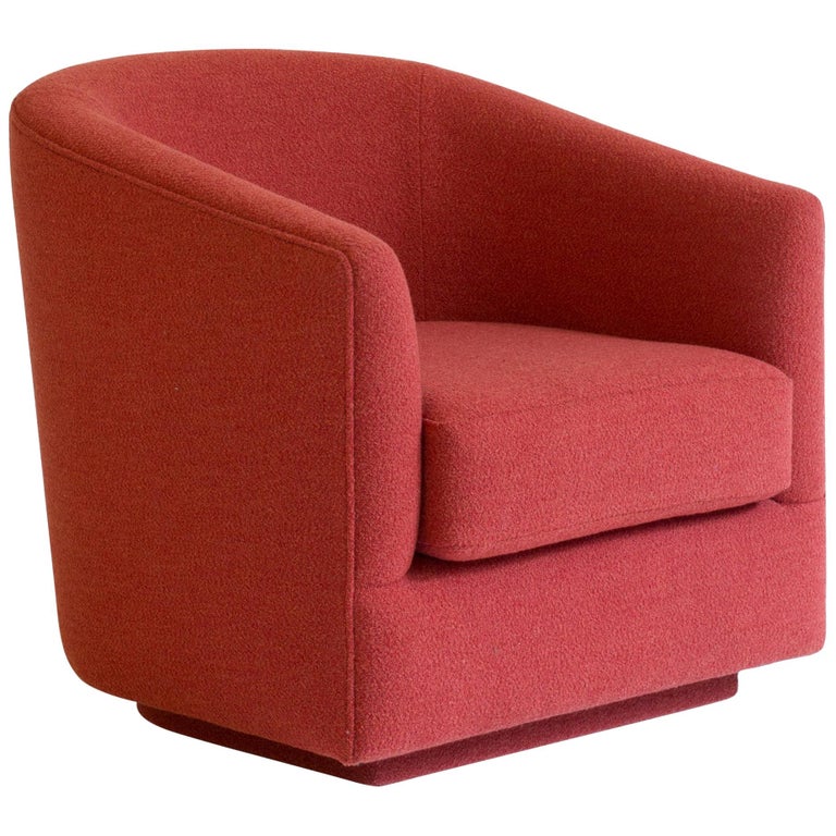 Davidson S 70s Inspired Boulevard Tub Armchair In Coral Wool