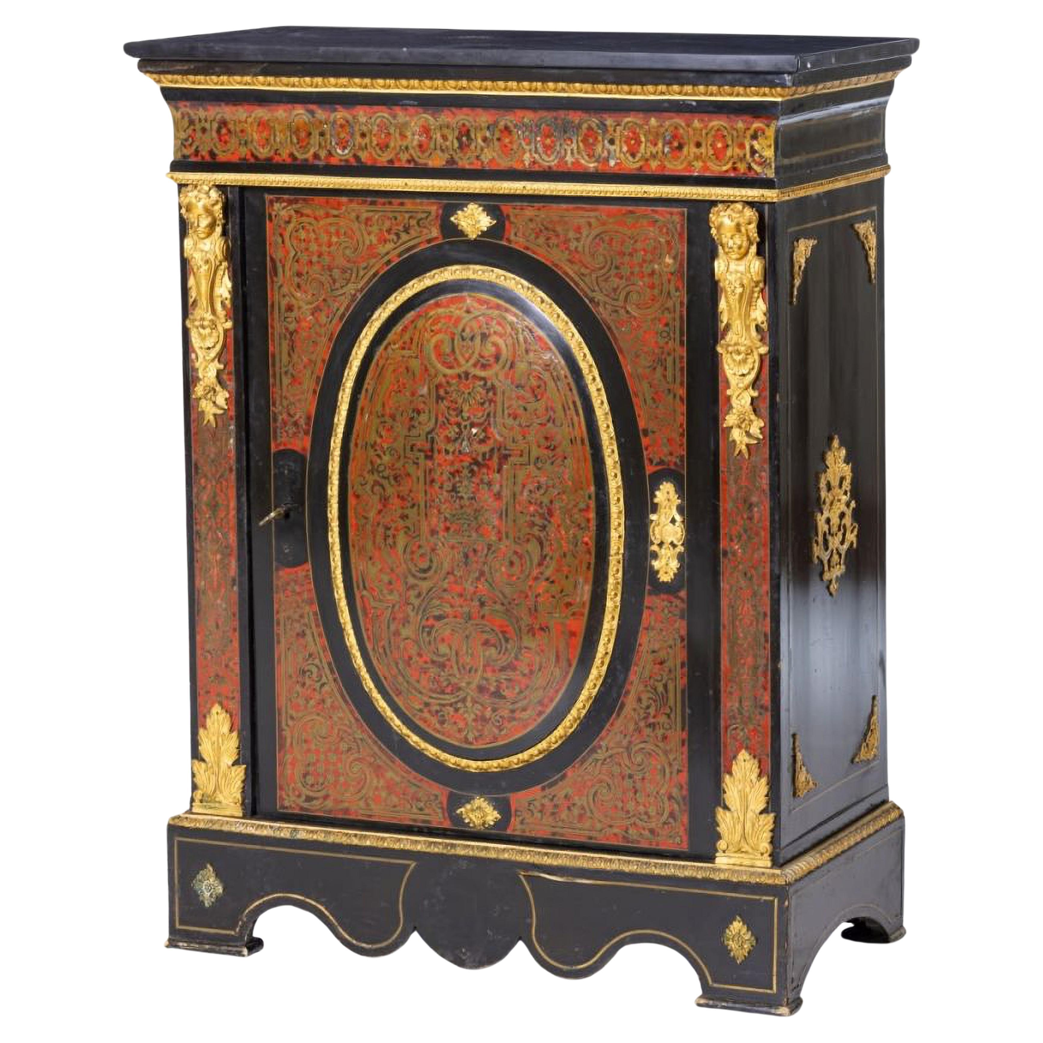 BOULLE CABINET 19th Century French Napoleon III For Sale