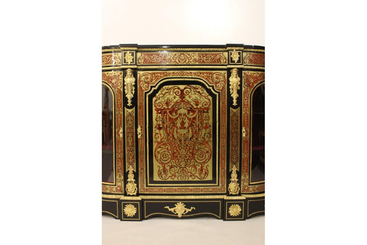 Cabinet Boulle, France, vers 1860. Bon état à Chorzów, PL