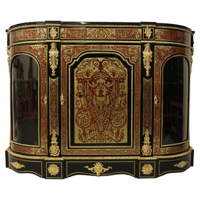 Boulle cabinet, France, circa 1860. For Sale