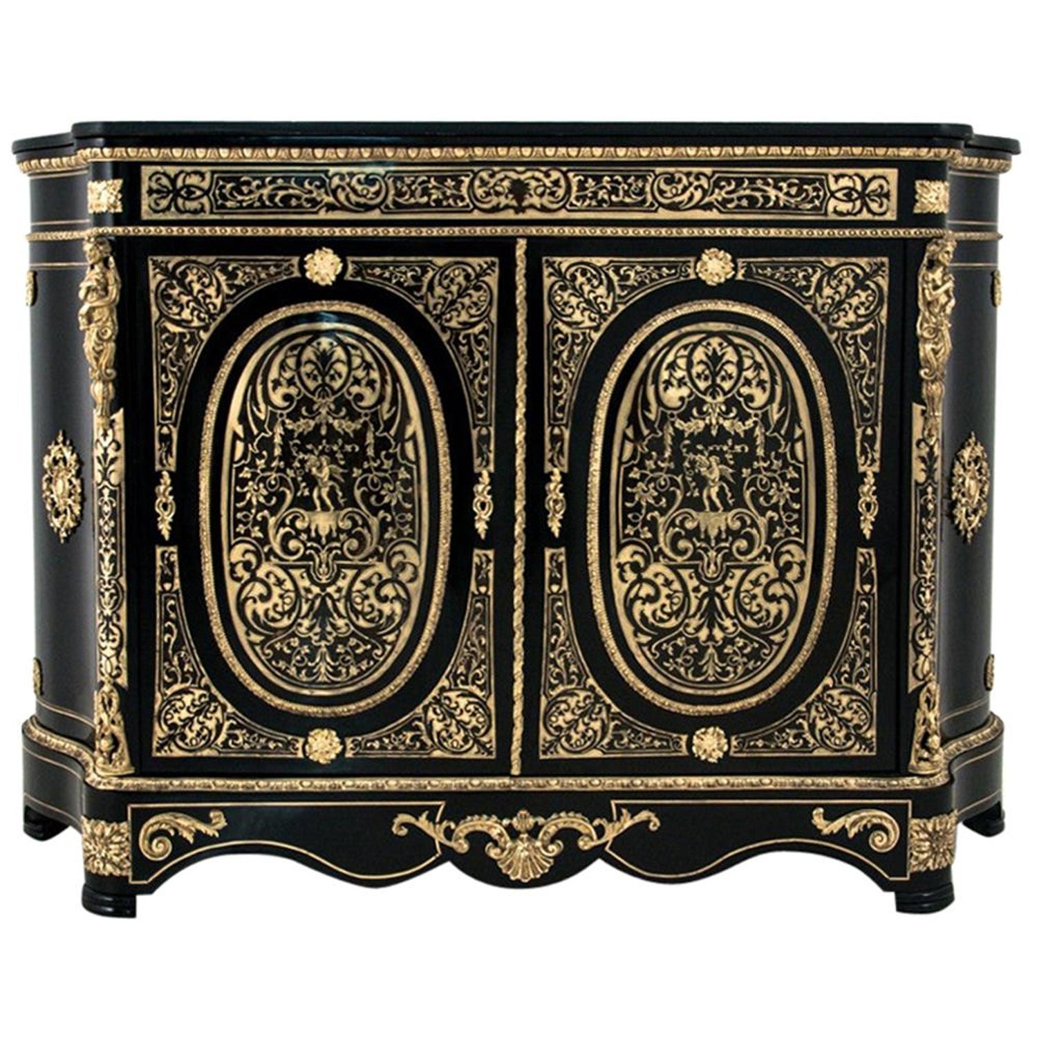 Boulle cabinet, France, circa 1860. For Sale at 1stDibs