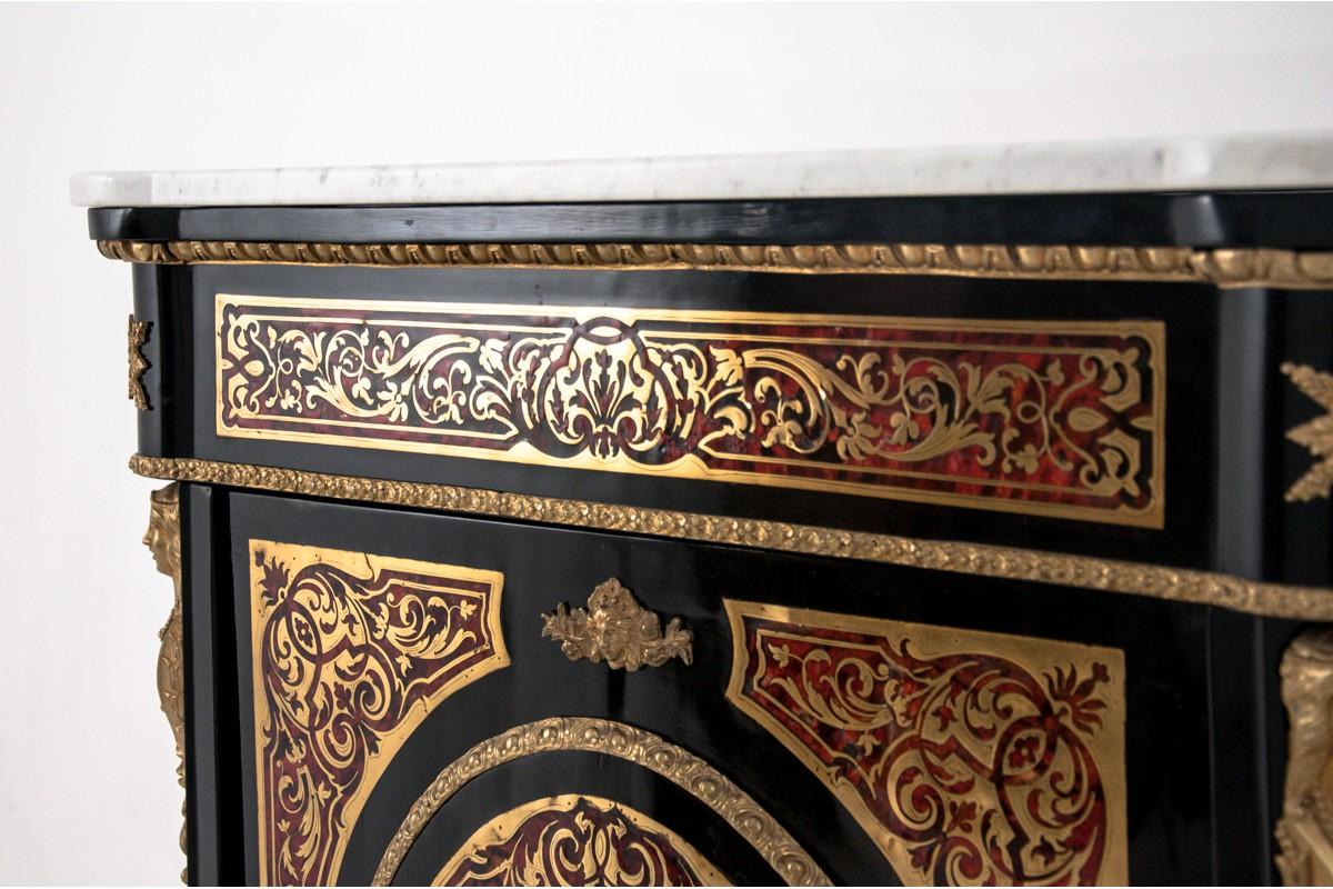 Marble Boulle Cabinet from circa 1870