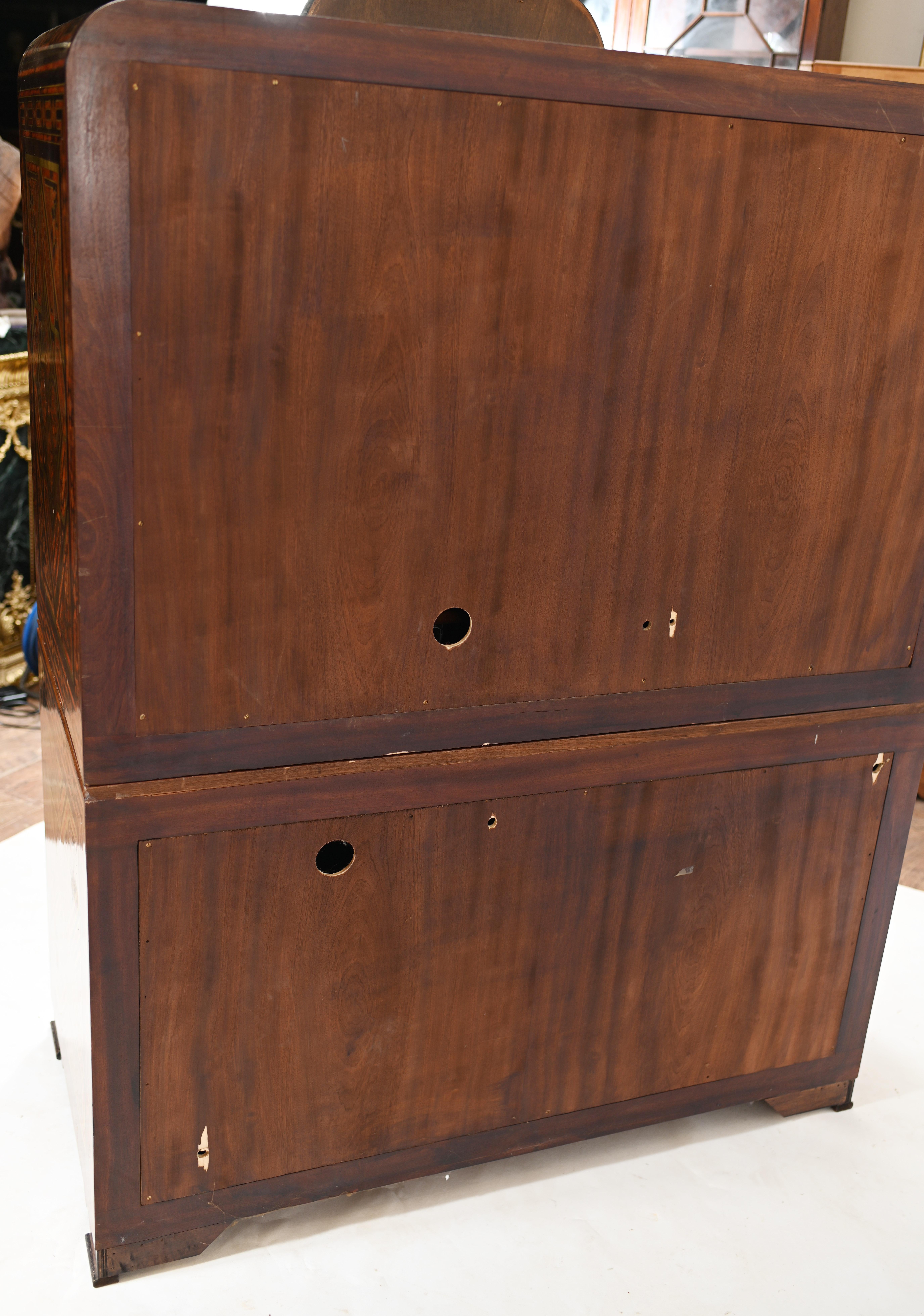 Boulle Cabinet Inlay Chest Islamic Closet, 1930 5