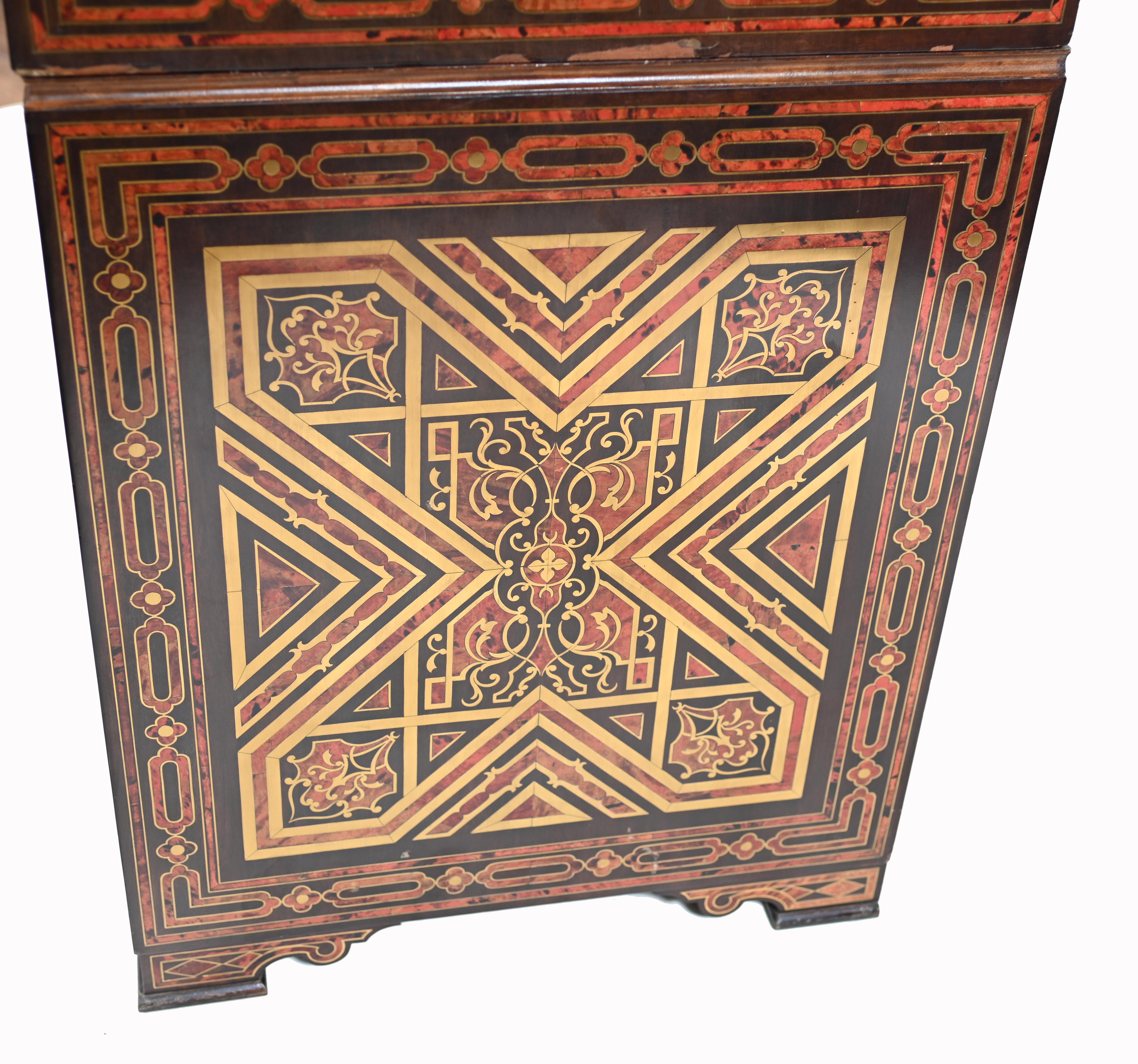 Boulle Cabinet Inlay Chest Islamic Closet, 1930 4
