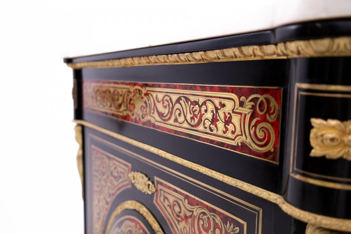 Cassettiera Boulle, Francia, 1860 circa. in vendita 7