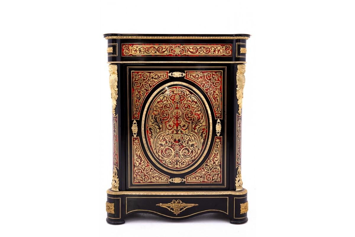 Cassettiera Boulle, Francia, 1860 circa. In condizioni buone in vendita a Chorzów, PL