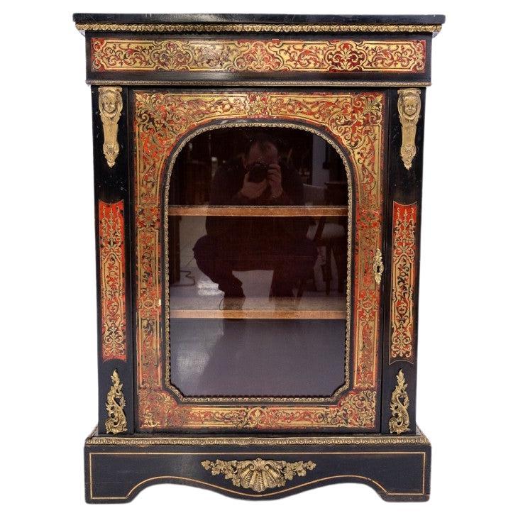 Boulle display cabinet, France, circa 1880. For Sale