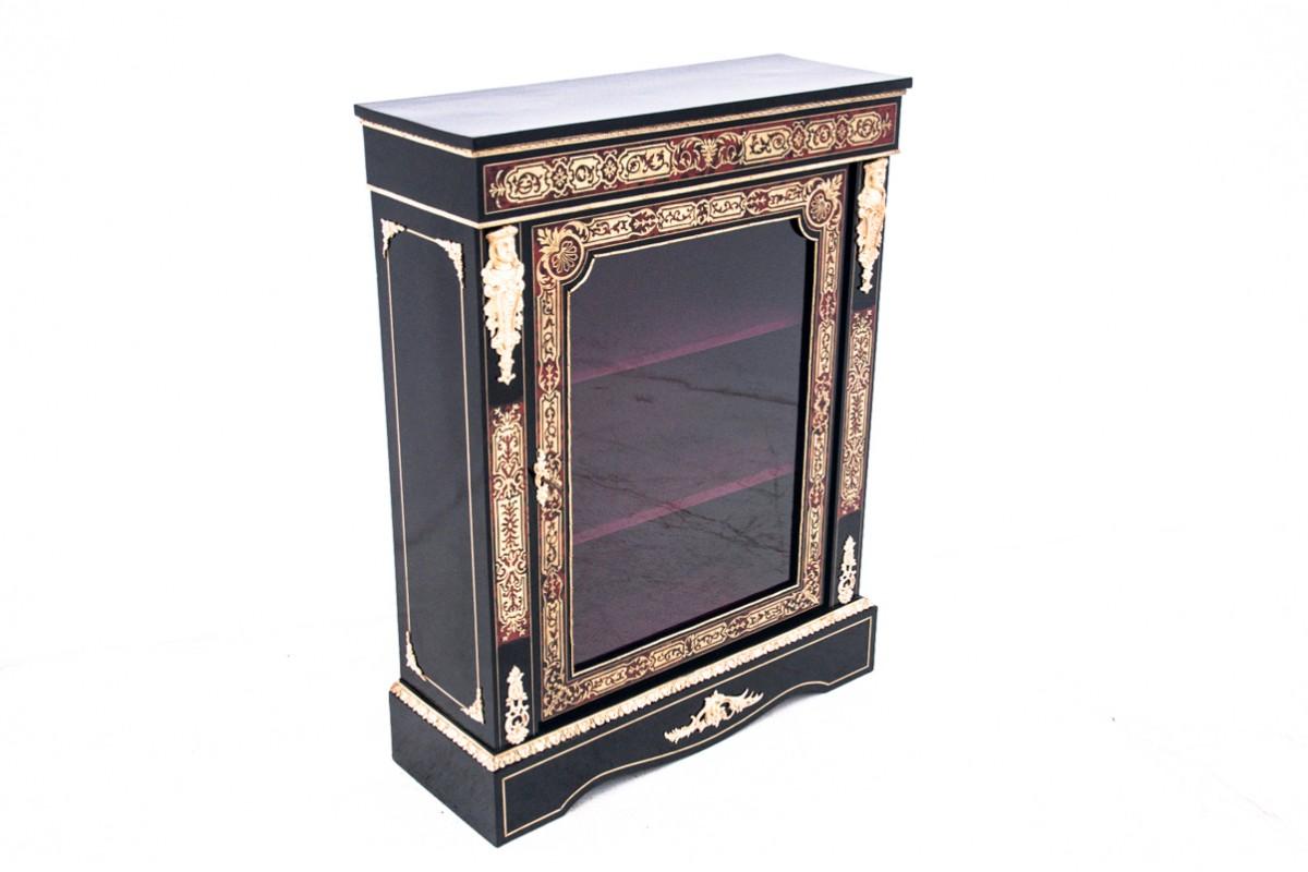 Napoleon III Boulle Display Case, France, 1870, Restored