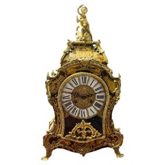 Antique Boulle Mantle Clock French Antiques Inlay