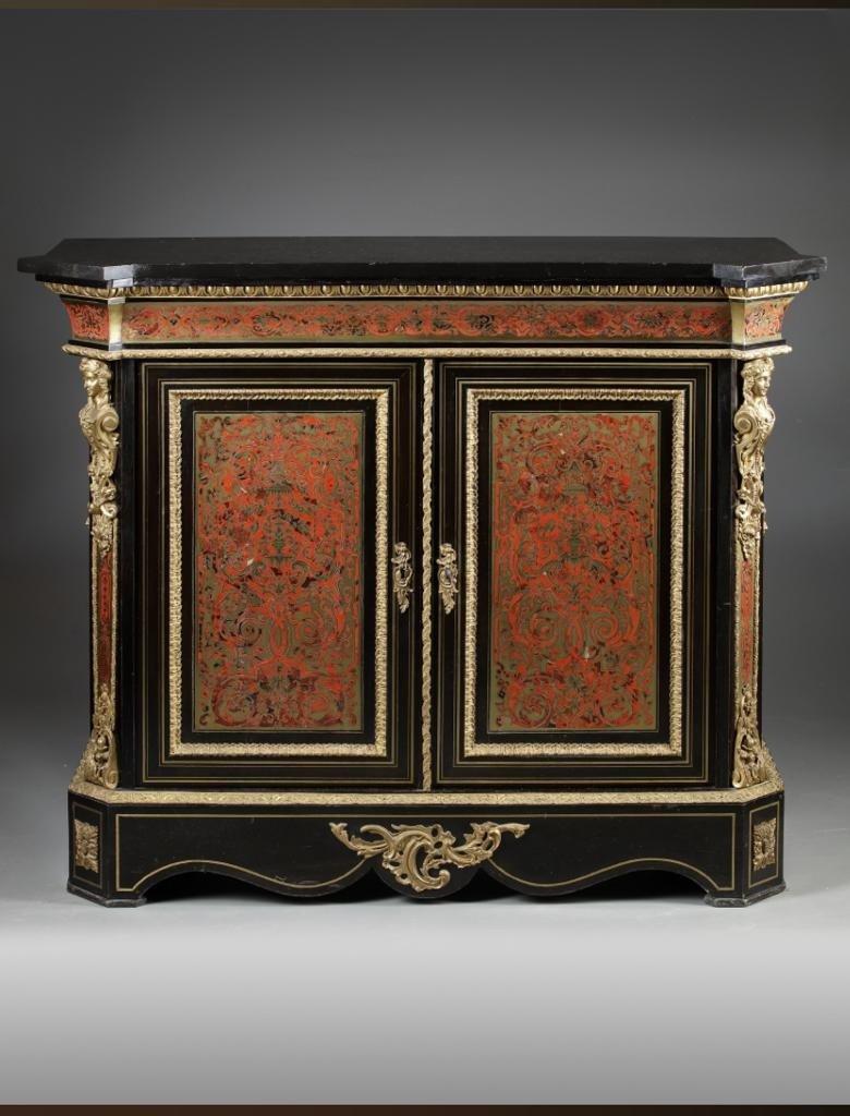 Louis XIV Boulle Marquetry Cabinet, End of the 19th Century