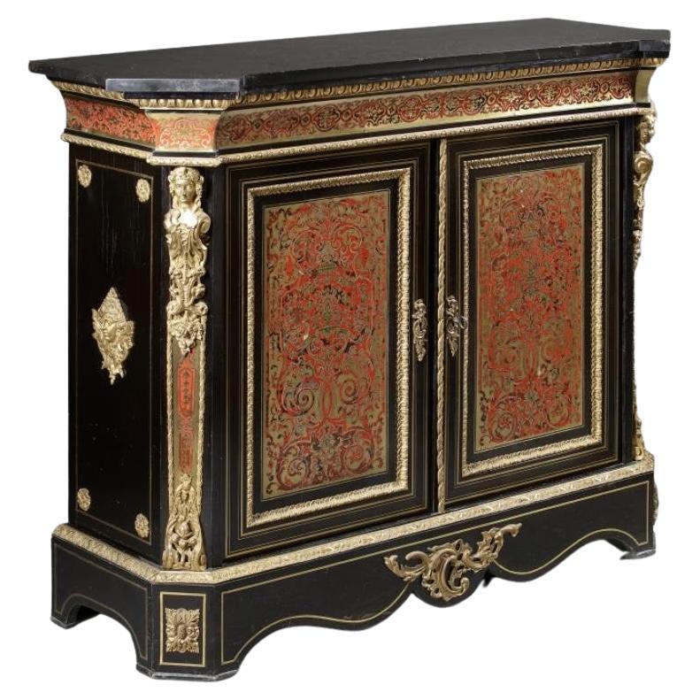 Boulle Marquetry Cabinet, End of the 19th Century