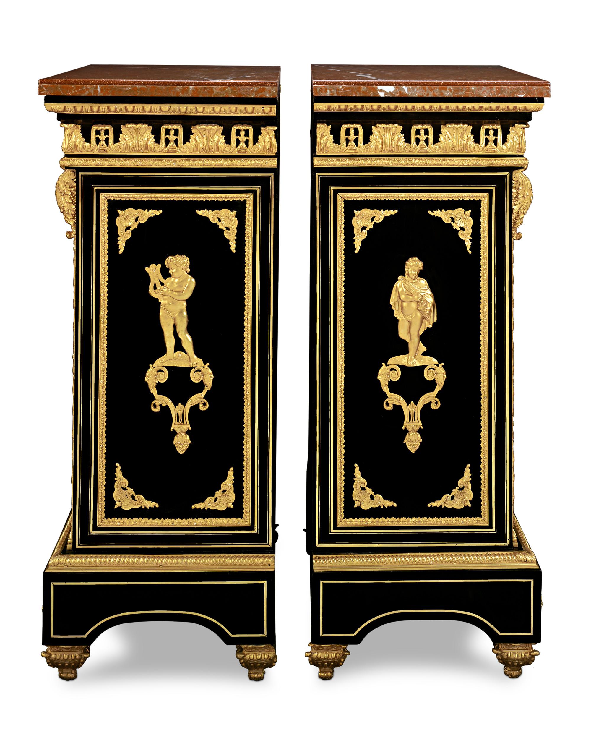 Louis XIV Boulle Marquetry Commodes