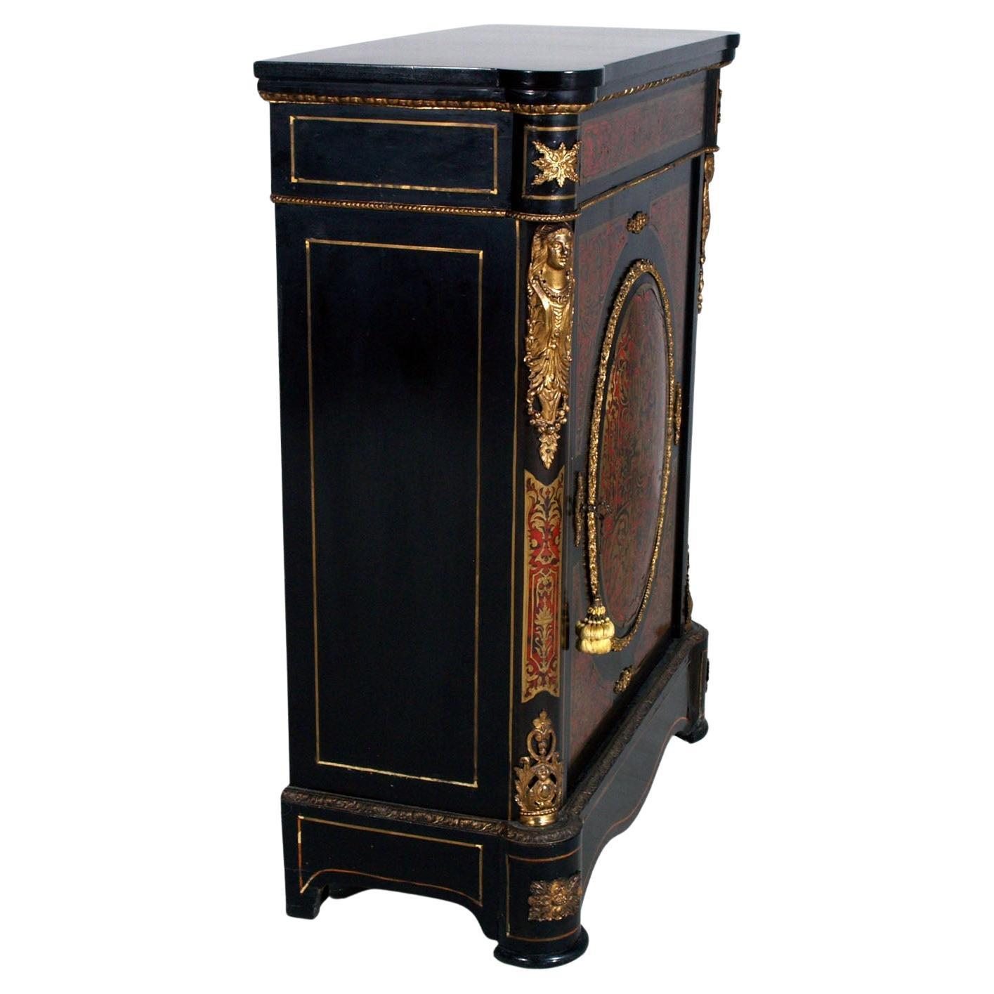 Barocco Boulle Style Cabinet , Credenza 19th century, from a Venetian Countryside Villa in vendita