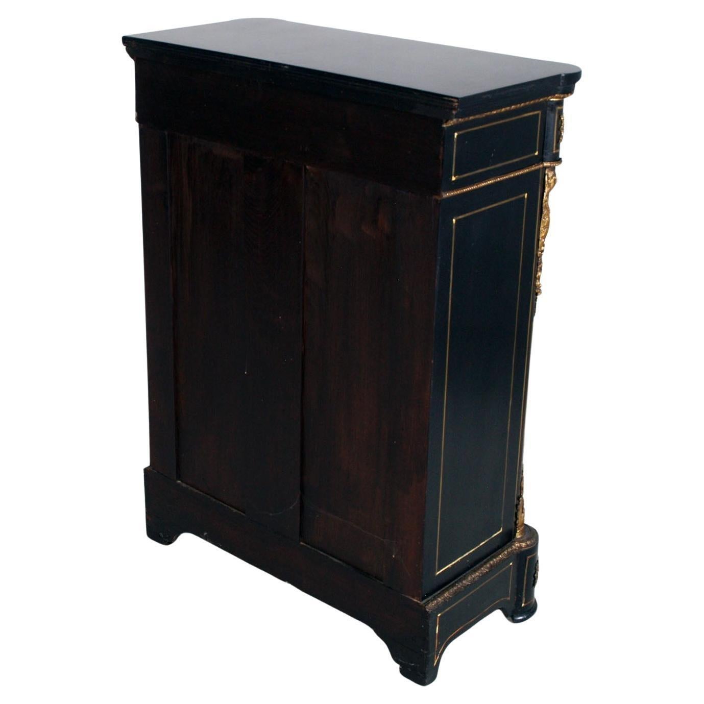 French Boulle Style Cabinet , Credenza 19th century, from a Venetian Countryside Villa in vendita