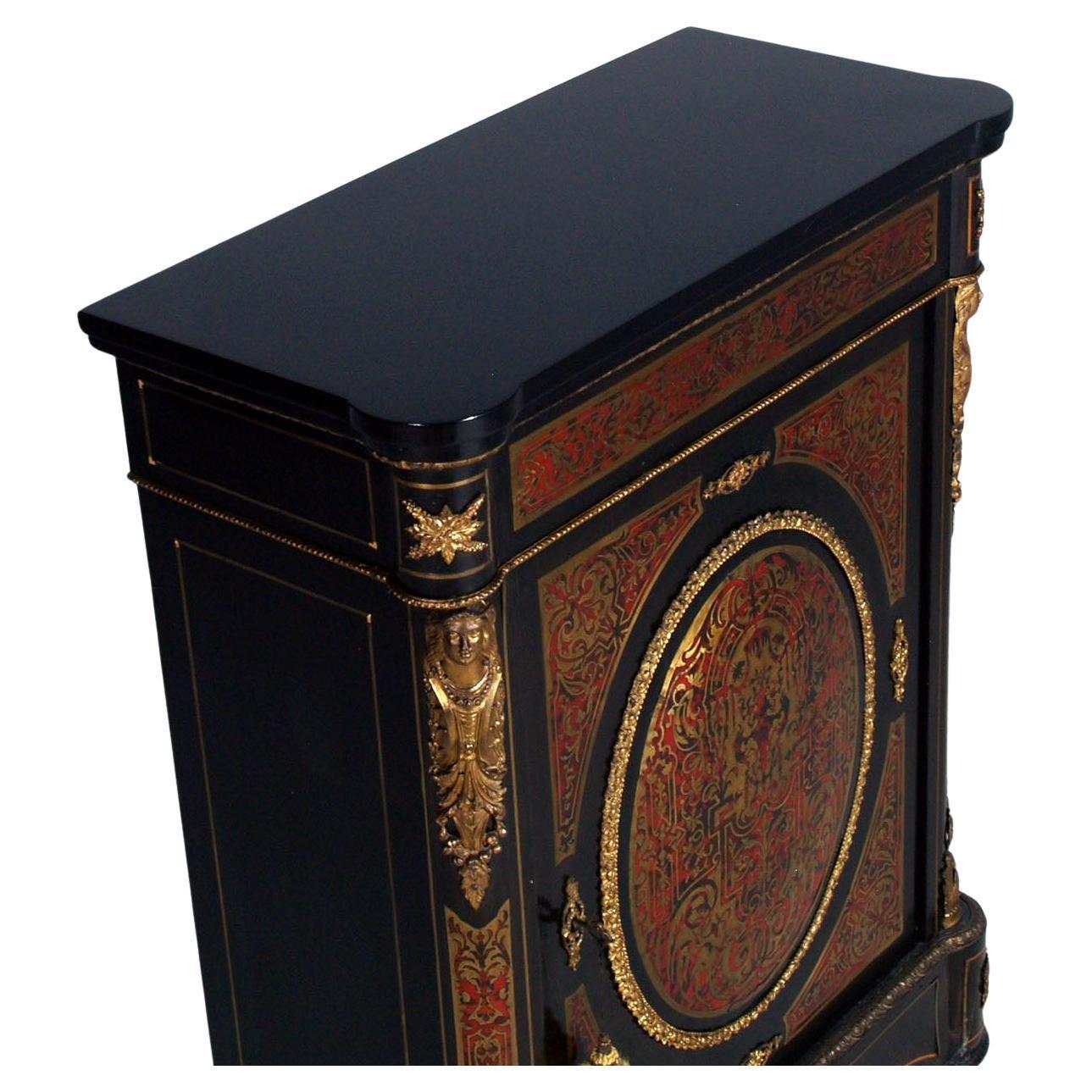 Intarsio Boulle Style Cabinet , Credenza 19th century, from a Venetian Countryside Villa in vendita