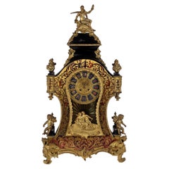 Antique Boulle Style Clock Bronze Europe XIX Century