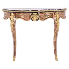 Boulle Style Console and Gilded Bronze, circa 1880